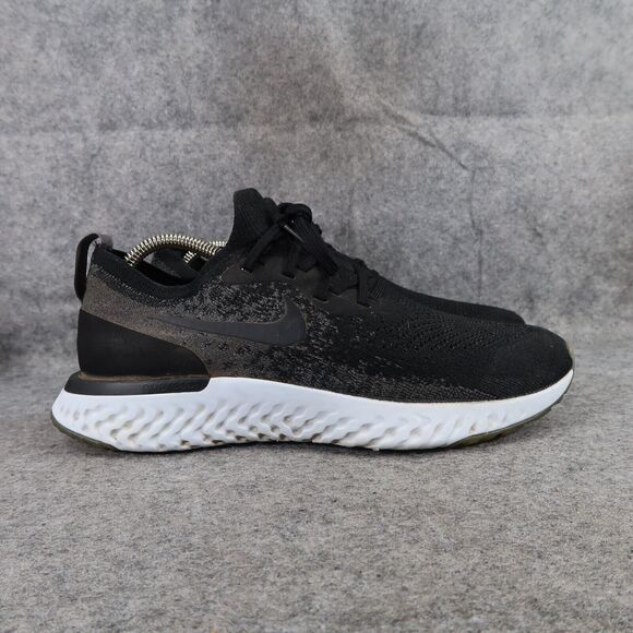 Nike Shoes Womens 8 Athletic Trainers Epic React Flyknit Running Active Black - Picture 2 of 12